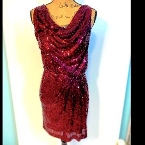 Gorgeous red Cache dress special occasion wedding prom
